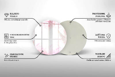 Base para velas de cemitério redondas Fundo de rosas delicadas
