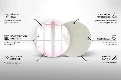 Base para velas de cemitério redondas Fundo de rosas delicadas