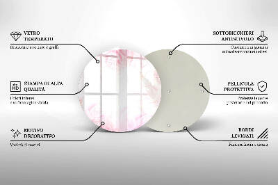 Base para velas de cemitério redondas Fundo de rosas delicadas