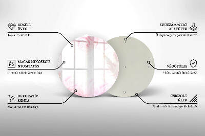 Base para velas de cemitério redondas Fundo de rosas delicadas