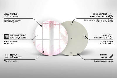 Base para velas de cemitério redondas Fundo de rosas delicadas