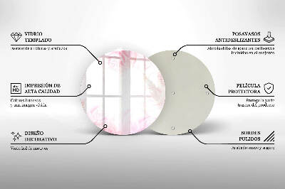 Base para velas de cemitério redondas Fundo de rosas delicadas