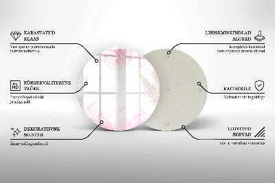 Base para velas de cemitério redondas Fundo de rosas delicadas