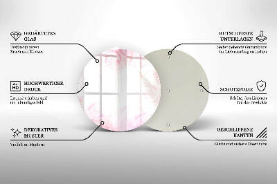 Base para velas de cemitério redondas Fundo de rosas delicadas