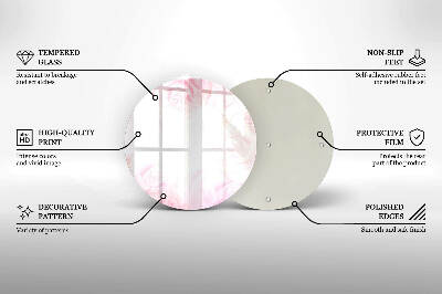 Base para velas de cemitério redondas Fundo de rosas delicadas