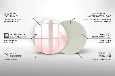 Base para velas de cemitério redondas Fundo de rosas pastel