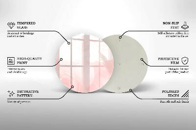 Base para velas de cemitério redondas Fundo de rosas pastel