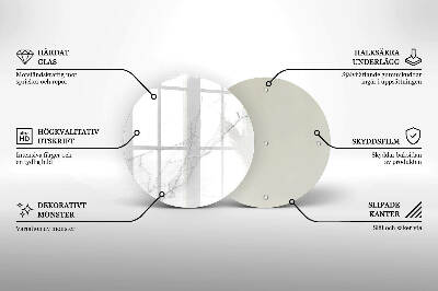 Base para velas de cemitério redondas Fundo de pedra de mármore