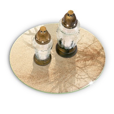 Base para velas de cemitério redondas Areia