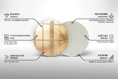 Base para velas de cemitério redondas Areia