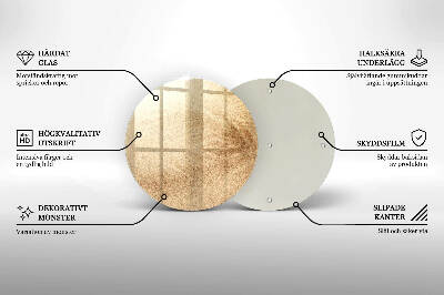 Base para velas de cemitério redondas Areia