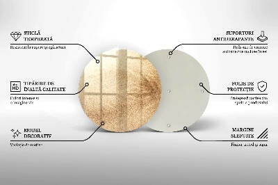 Base para velas de cemitério redondas Areia