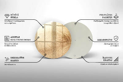 Base para velas de cemitério redondas Areia
