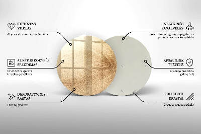 Base para velas de cemitério redondas Areia