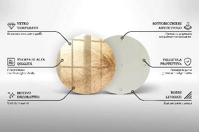 Base para velas de cemitério redondas Areia