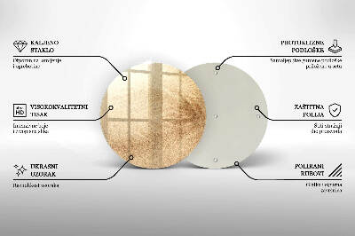 Base para velas de cemitério redondas Areia