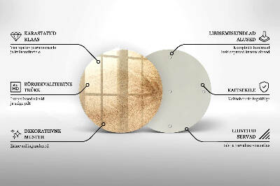 Base para velas de cemitério redondas Areia
