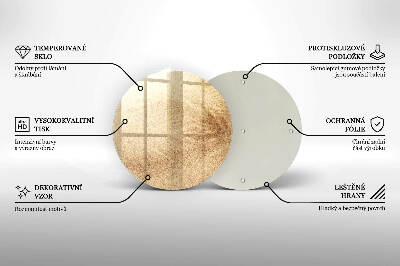 Base para velas de cemitério redondas Areia