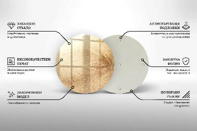 Base para velas de cemitério redondas Areia