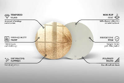 Base para velas de cemitério redondas Areia
