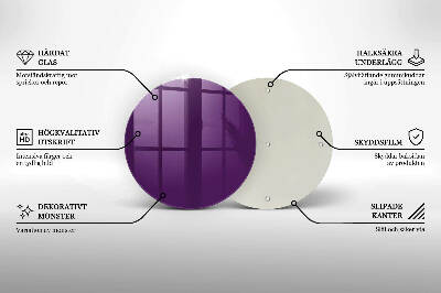 Base para velas de cemitério redondas Violeta