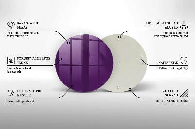 Base para velas de cemitério redondas Violeta