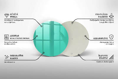 Base para velas de cemitério redondas Cor verde