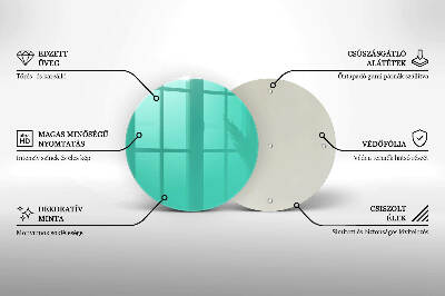 Base para velas de cemitério redondas Cor verde