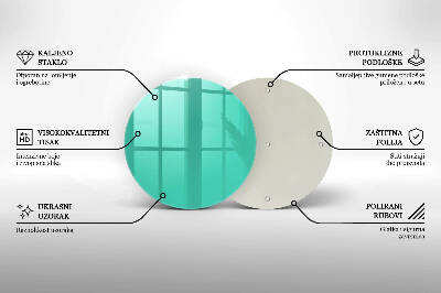Base para velas de cemitério redondas Cor verde