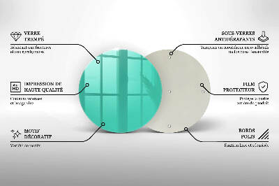 Base para velas de cemitério redondas Cor verde