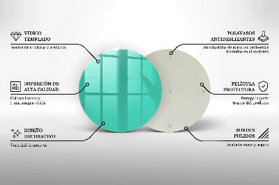 Base para velas de cemitério redondas Cor verde
