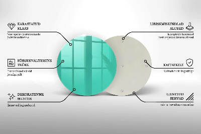 Base para velas de cemitério redondas Cor verde