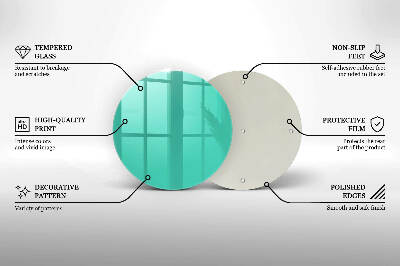 Base para velas de cemitério redondas Cor verde