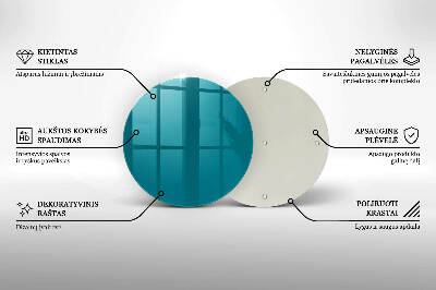 Base para velas de cemitério redondas Cor turquesa
