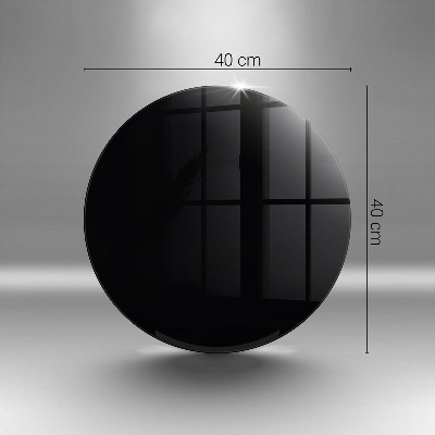 Base para velas de cemitério redondas Cor preta