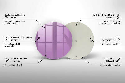 Base para velas de cemitério redondas Violeta