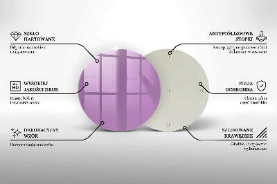 Base para velas de cemitério redondas Violeta