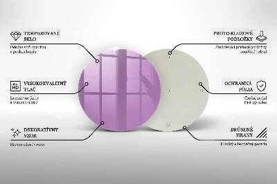 Base para velas de cemitério redondas Violeta