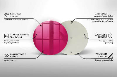 Base para velas de cemitério redondas Cor rosa