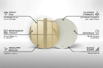 Base para velas de cemitério redondas Cor bege