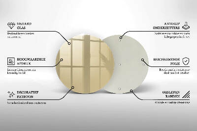 Base para velas de cemitério redondas Cor bege