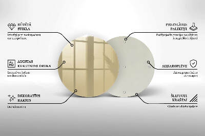 Base para velas de cemitério redondas Cor bege