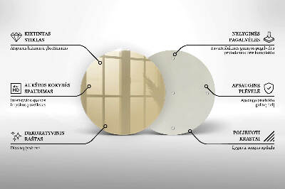 Base para velas de cemitério redondas Cor bege