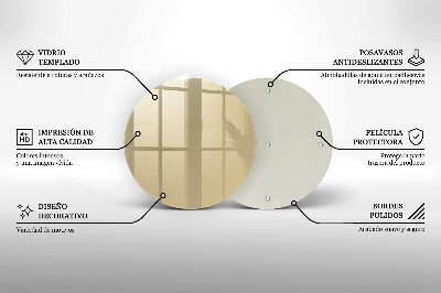 Base para velas de cemitério redondas Cor bege