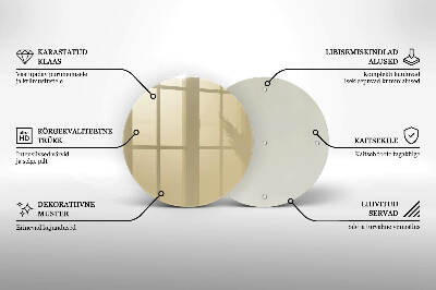 Base para velas de cemitério redondas Cor bege