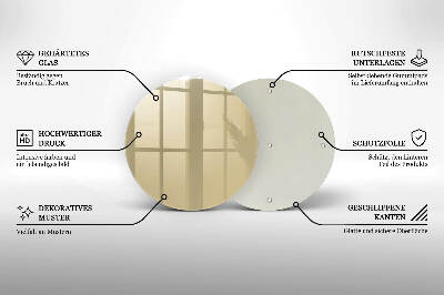 Base para velas de cemitério redondas Cor bege