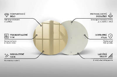 Base para velas de cemitério redondas Cor bege