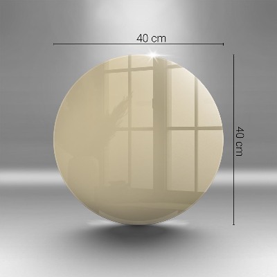 Base para velas de cemitério redondas Cor bege