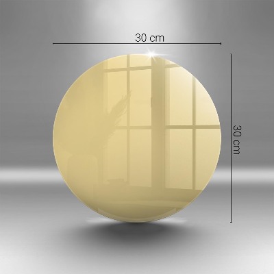 Base para velas de cemitério redondas Cor amarela