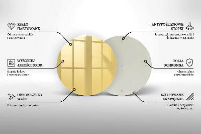 Base para velas de cemitério redondas Cor amarela